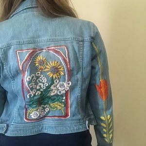 Amazing Embroidered Denim Jacket Anthropologie